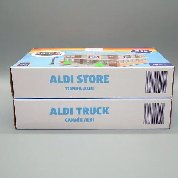 NIB Aldi Store Building and Freight Truck Set 212 Building Blocks Each Bee Happy - Picture 9 of 9